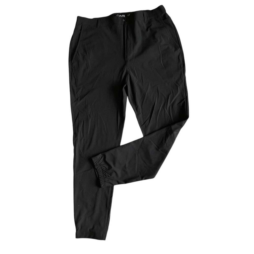 Cuts AO Jogger Stretch Pants Mens 2XL XXL Black Elastic Waist Snap Button
